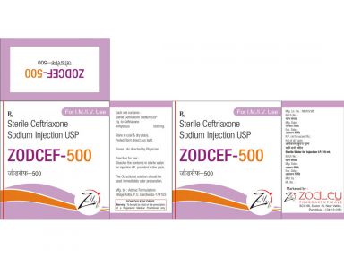 Zodcef -500 - Zodley Pharmaceuticals Pvt. Ltd.