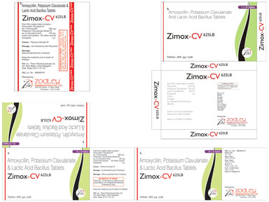 Zimox-CV 625 LB - Zodley Pharmaceuticals Pvt. Ltd.