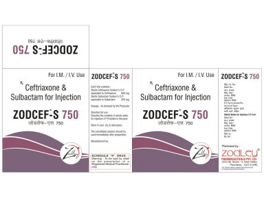 ZODCEF S750 - Zodley Pharmaceuticals Pvt. Ltd.