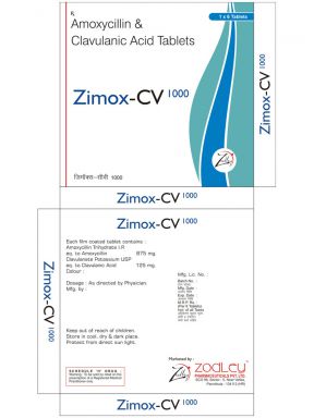 ZIMOX CV 1000 - Zodley Pharmaceuticals Pvt. Ltd.