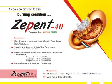 Zepent - 40 - (Zodley Pharmaceuticals Pvt. Ltd.)
