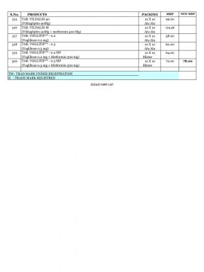 Zodley MRP List - 11 - Zodley Pharmaceuticals Private Limited